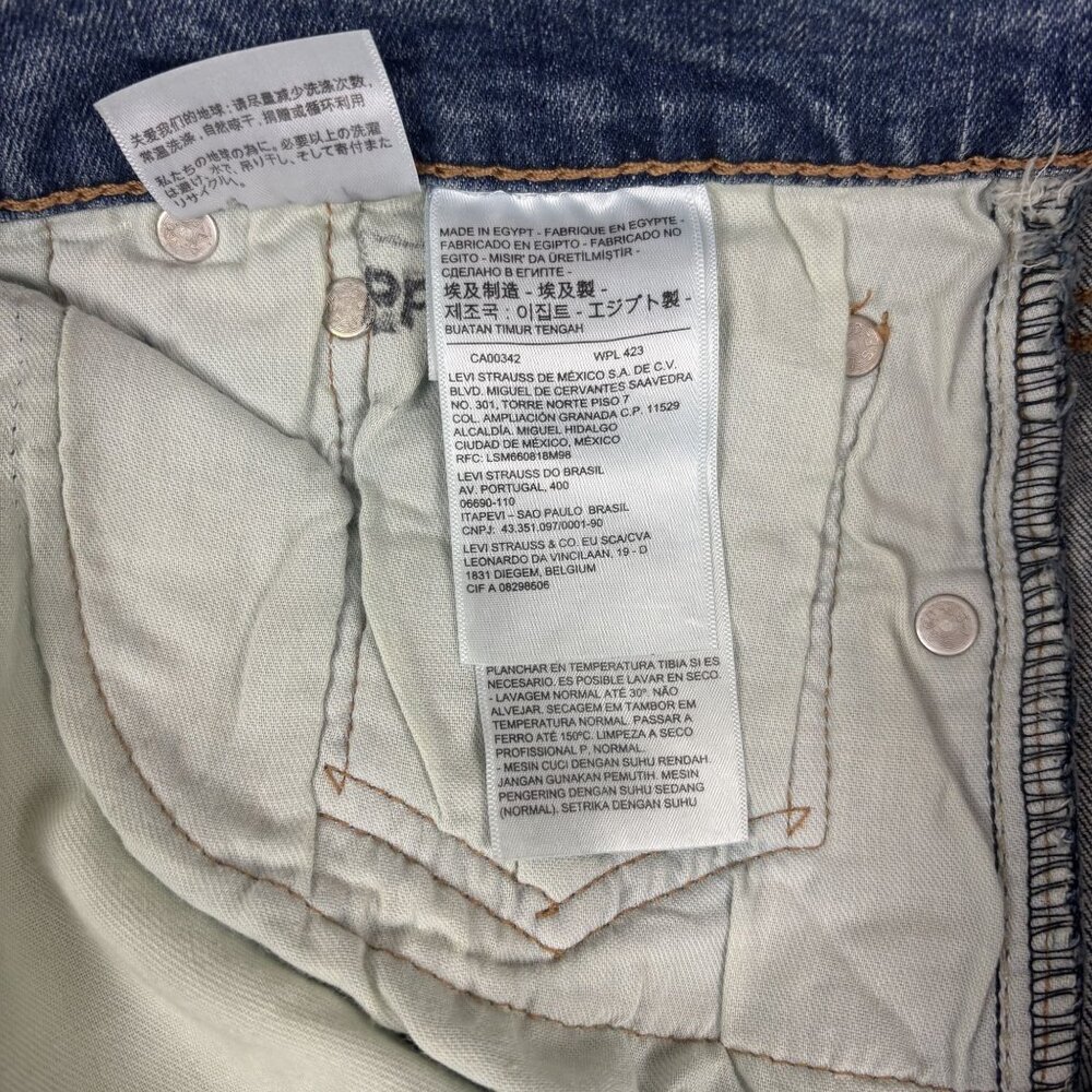 Levis Mens 511 Slim Fit Denim Jeans W32 L34 Medium Wash Cotton - Picture 13 of 16